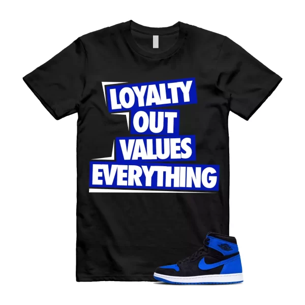 Royal Reimagined 1 Blue White Black T Shirt Match LOVE Jezsport.com