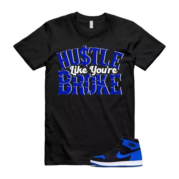 Royal Reimagined 1 Blue White Black T Shirt Match BROKE Jezsport.com