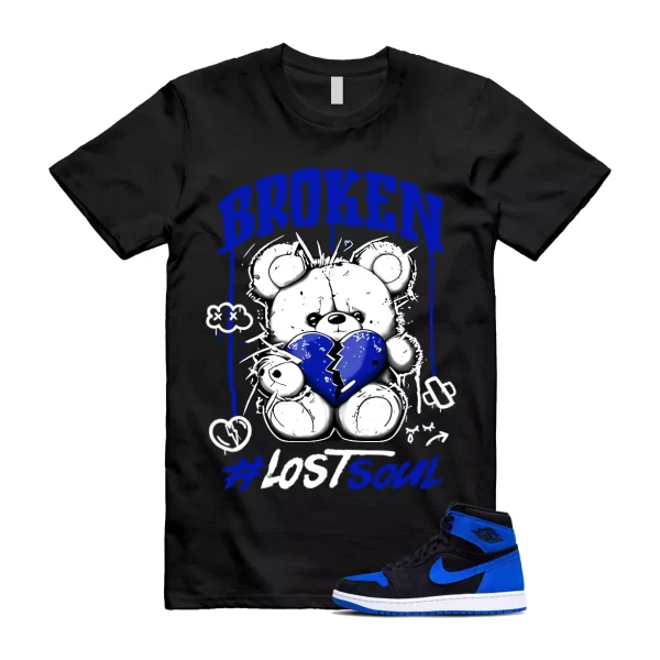 Royal Reimagined 1 Blue White Black T Shirt Match BRLS Jezsport.com