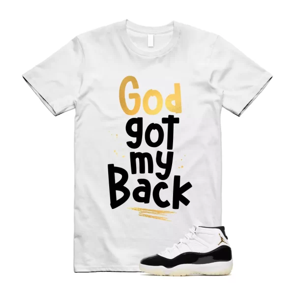 Metallic Gold DMP Defining Moments 11 Gratitude T Shirt Match GOD Jezsport.com