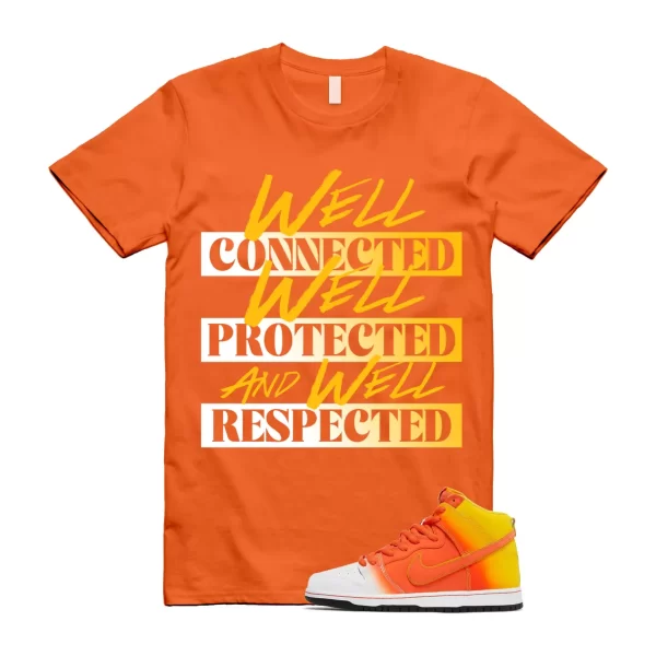 Dunk Candy Corn Sweet Tooth Orange Amarillo White Yellow T Shirt Match WELL Jezsport.com