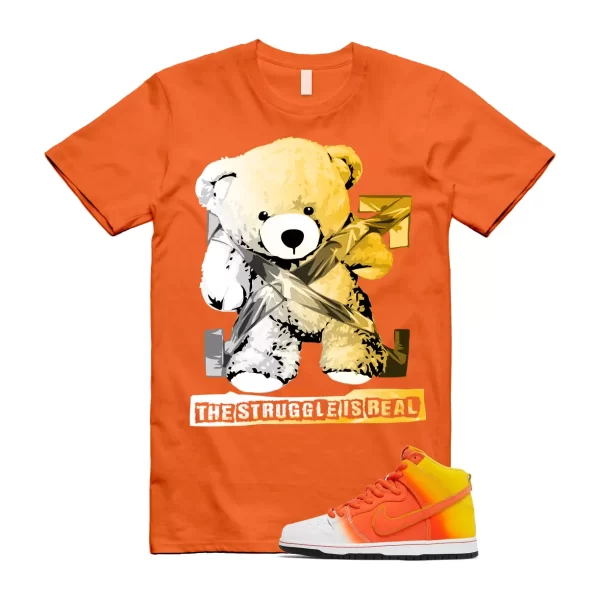 Dunk Candy Corn Sweet Tooth Orange Amarillo White Yellow T Shirt Match STRUG Jezsport.com