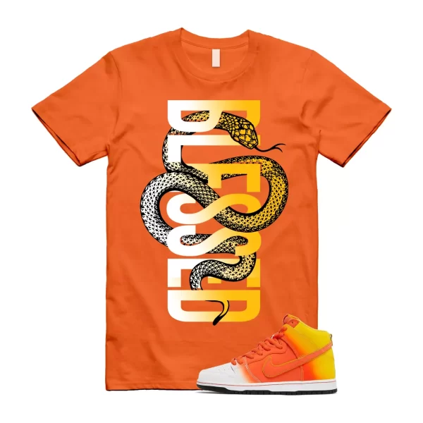 Dunk Candy Corn Sweet Tooth Orange Amarillo White Yellow T Shirt Match SNAKEBLS Jezsport.com