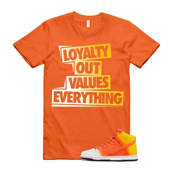 Dunk Candy Corn Sweet Tooth Orange Amarillo White Yellow T Shirt Match LOVE Jezsport.com