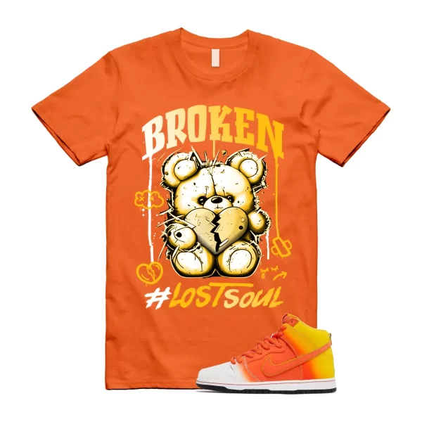 Dunk Candy Corn Sweet Tooth Orange Amarillo White Yellow T Shirt Match BRLS Jezsport.com