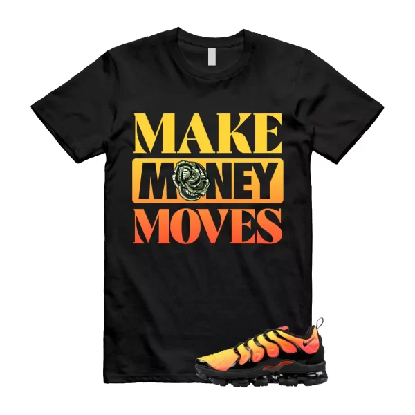 VaporMax Crimson Total Orange Plus Black T Shirt Match MOVES Jezsport.com