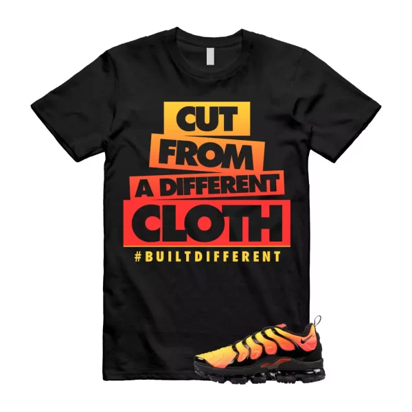 VaporMax Crimson Total Orange Plus Black T Shirt Match CLOTH Jezsport.com