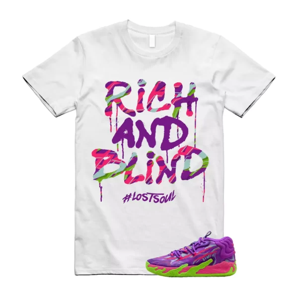 Puma Toxic LaMelo Ball Purple Glimmer Green Gecko 03 Slime T Shirt Match RICH Jezsport.com