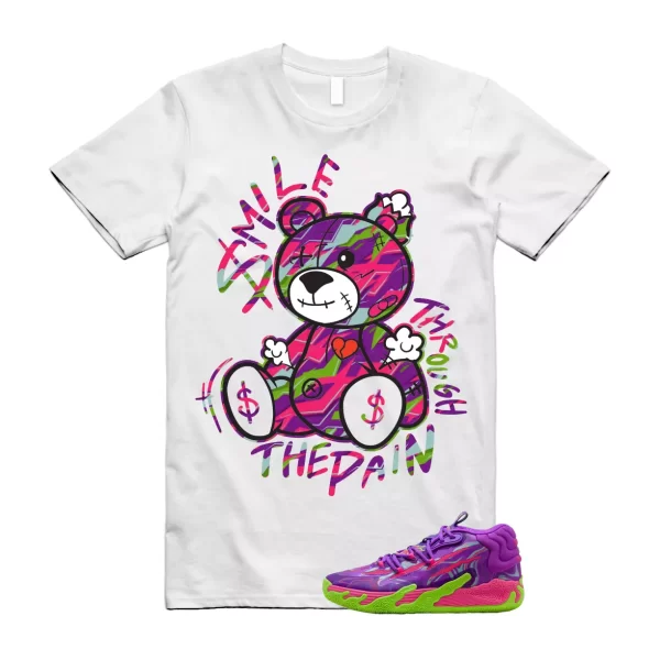 Puma Toxic LaMelo Ball Purple Glimmer Green Gecko 03 Slime T Shirt Match SM2 Jezsport.com