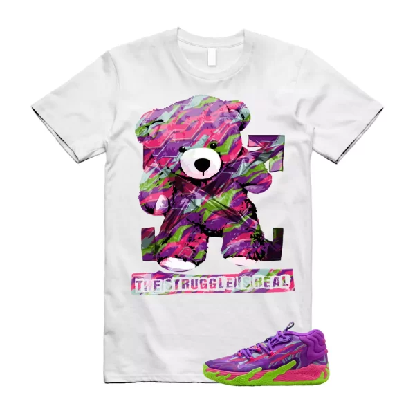 Puma Toxic LaMelo Ball Purple Glimmer Green Gecko 03 Slime T Shirt Match STRUG Jezsport.com