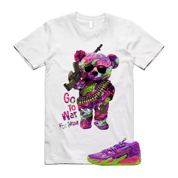 Puma Toxic LaMelo Ball Purple Glimmer Green Gecko 03 Slime T Shirt Match WAR Jezsport.com