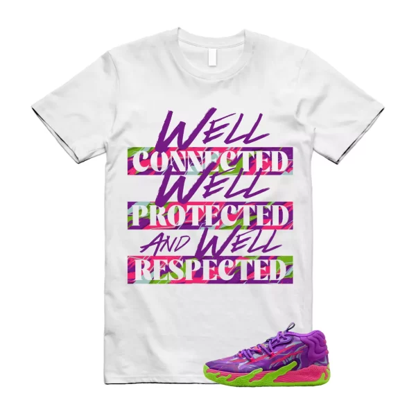 Puma Toxic LaMelo Ball Purple Glimmer Green Gecko 03 Slime T Shirt Match WELL Jezsport.com