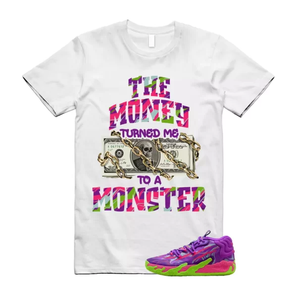 Puma Toxic LaMelo Ball Purple Glimmer Green Gecko 03 Slime T Shirt Match MONSTER Jezsport.com