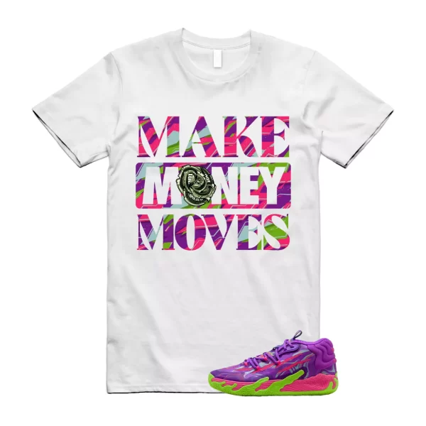 Puma Toxic LaMelo Ball Purple Glimmer Green Gecko 03 Slime T Shirt Match MOVES Jezsport.com