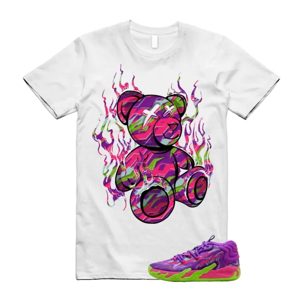 Puma Toxic LaMelo Ball Purple Glimmer Green Gecko 03 Slime T Shirt Match LIT Jezsport.com