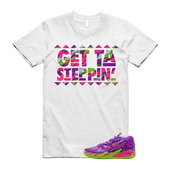 Puma Toxic LaMelo Ball Purple Glimmer Green Gecko 03 Slime T Shirt Match GET Jezsport.com