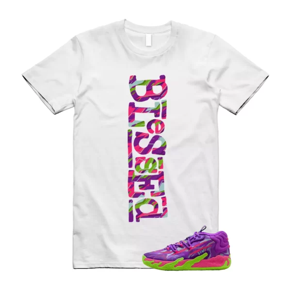 Puma Toxic LaMelo Ball Purple Glimmer Green Gecko 03 Slime T Shirt Match B2 Jezsport.com