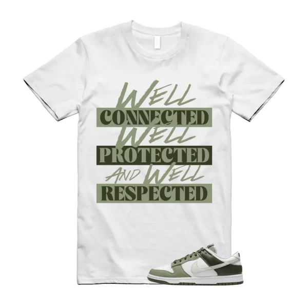 Dunk Oil Green Cargo Khaki Low Light Bone White T Shirt Match WELL Jezsport.com