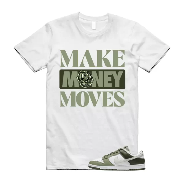 Dunk Oil Green Cargo Khaki Low Light Bone White T Shirt Match MOVES Jezsport.com