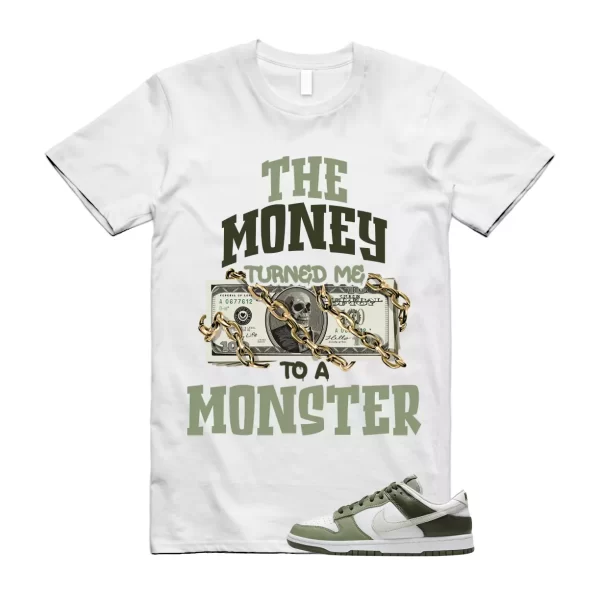 Dunk Oil Green Cargo Khaki Low Light Bone White T Shirt Match MONSTER Jezsport.com