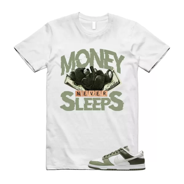 Dunk Oil Green Cargo Khaki Low Light Bone White T Shirt Match MNS Jezsport.com