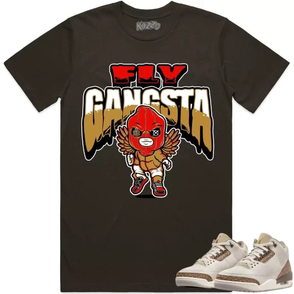 Jordan 3 Palomino 3s Shirt to Match - WHEAT FLY GANGSTA Jezsport.com