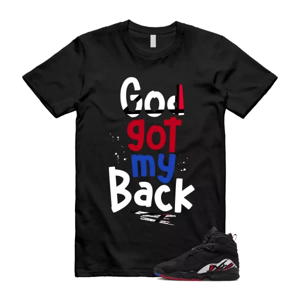 Playoffs 8 True Red Black White Reborn Retro T Shirt Match GOD Jezsport.com