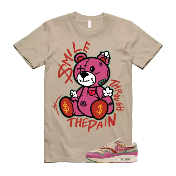 Air Max Familia 1 Hemp Pinksicle Sanddrift T Shirt Match SM2 Jezsport.com