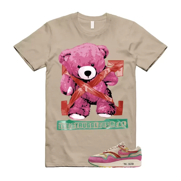 Air Max Familia 1 Hemp Pinksicle Sanddrift T Shirt Match STRUG Jezsport.com