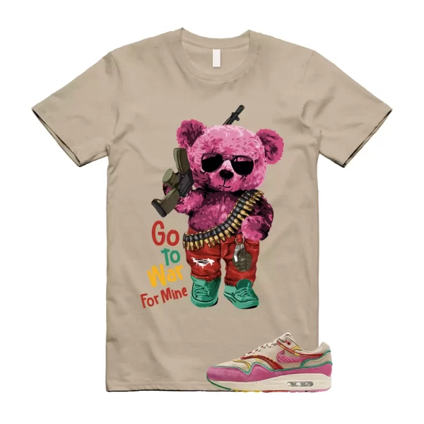 Air Max Familia 1 Hemp Pinksicle Sanddrift T Shirt Match WAR Jezsport.com