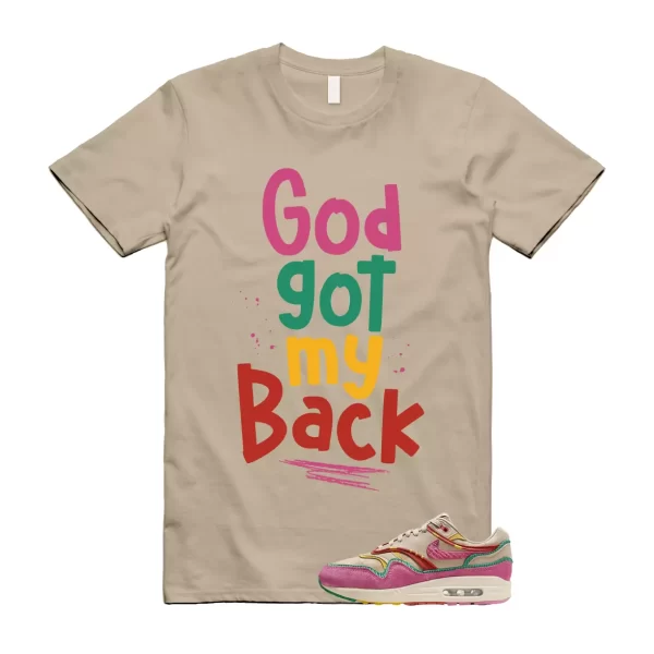 Air Max Familia 1 Hemp Pinksicle Sanddrift T Shirt Match GOD Jezsport.com