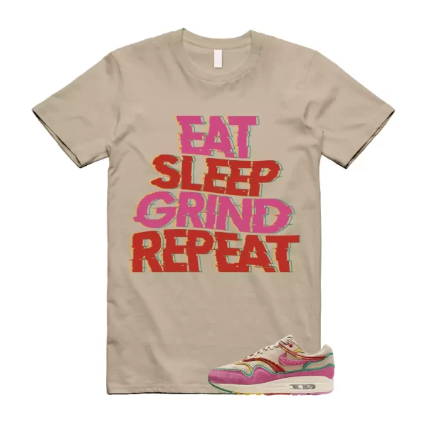 Air Max Familia 1 Hemp Pinksicle Sanddrift T Shirt Match ESGR Jezsport.com