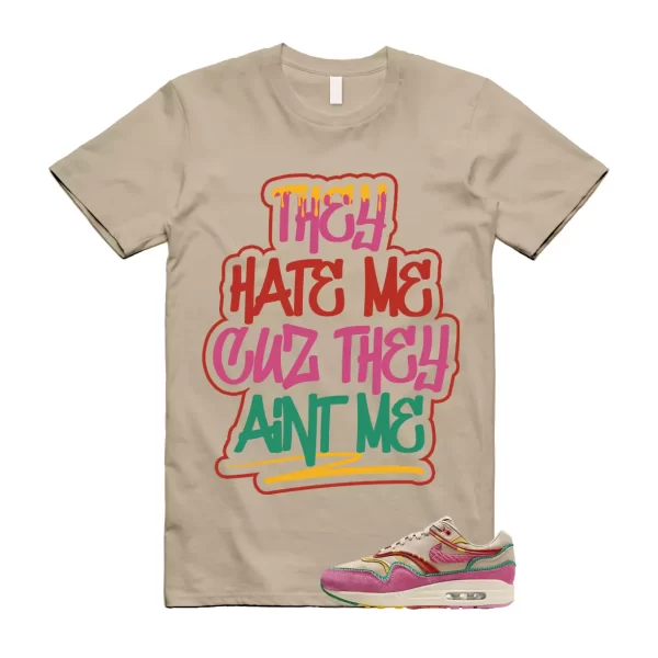 Air Max Familia 1 Hemp Pinksicle Sanddrift T Shirt Match AINT ME Jezsport.com