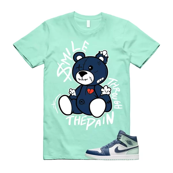 Mystic Mint Foam 1 Navy Blue T Shirt Match SM2 Jezsport.com