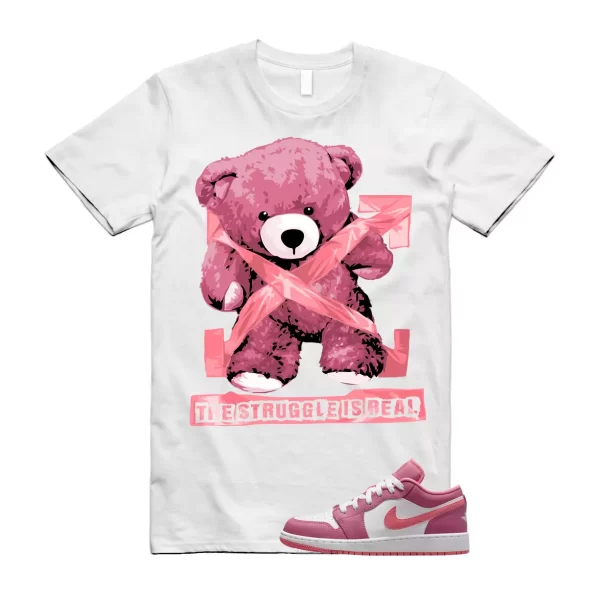 STRUG T Shirt to match 1 Low GS Desert Berry Coral Chalk White Wild Pink WMNS Jezsport.com