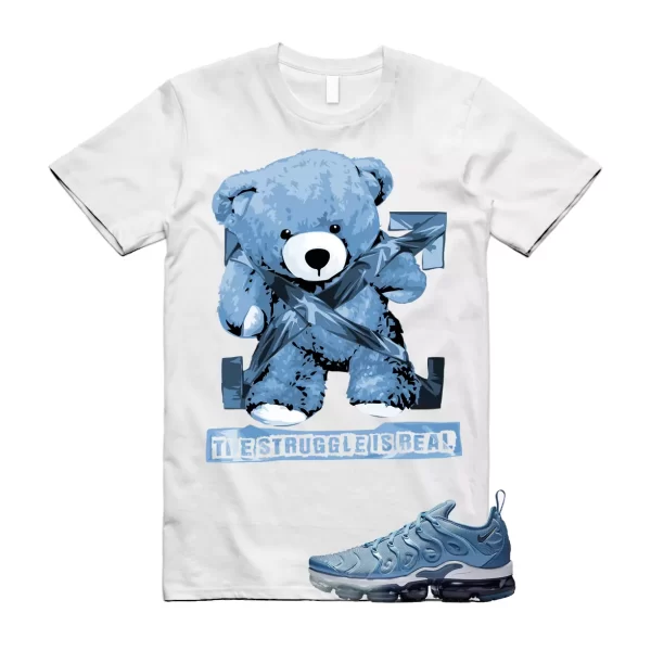 VaporMax Blue Ice Air Plus Work Diffused Cool Grey T Shirt match STRUG Jezsport.com