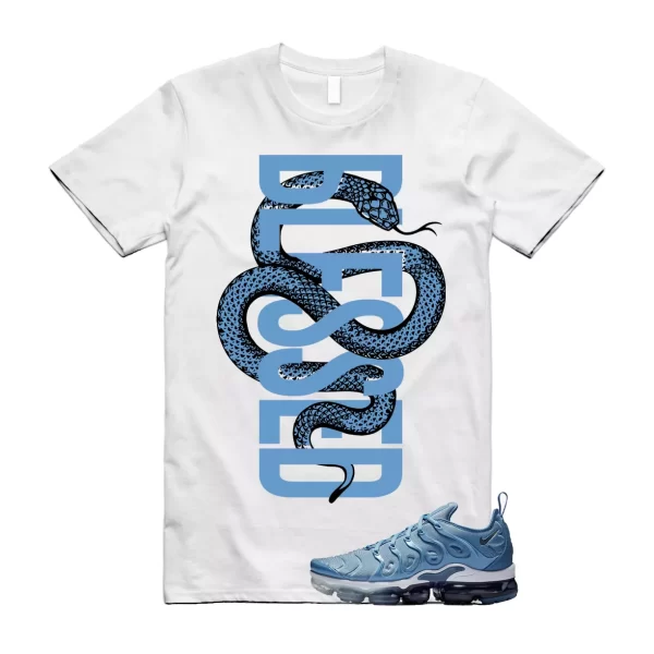 VaporMax Blue Ice Air Plus Work Diffused Cool Grey T Shirt match SNAKEBLS Jezsport.com