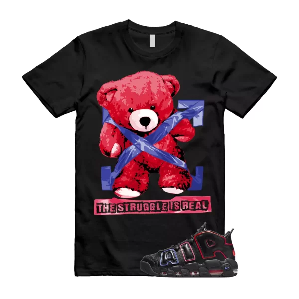 STRUG Shirt to match Air More Uptempo 96 Electric Racer Blue Hyper Pink Crimson Jezsport.com