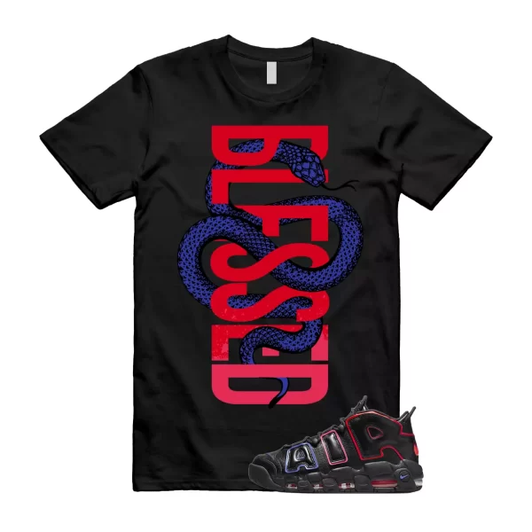 SNAKEB Shirt to match Air More Uptempo 96 Electric Racer Blue Hyper Pink Crimson Jezsport.com