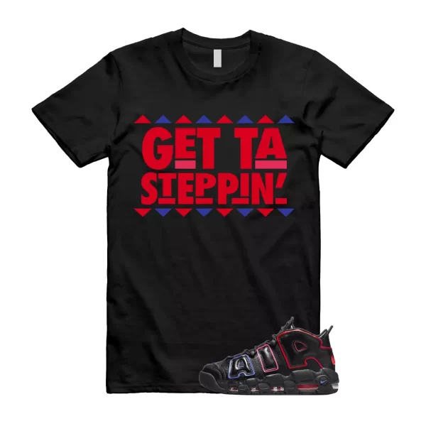 GET T Shirt to match Air More Uptempo 96 Electric Racer Blue Hyper Pink Crimson Jezsport.com