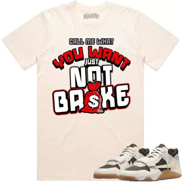 Travis Scott x Jordan Jumpman Jack Sail Shirt to Match - RED NOT BROKE Jezsport.com