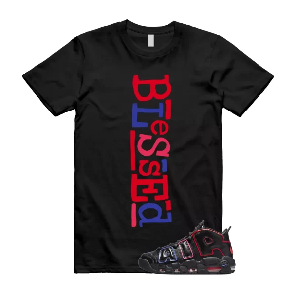 B2 T Shirt to match Air More Uptempo 96 Electric Racer Blue Hyper Pink Crimson Jezsport.com