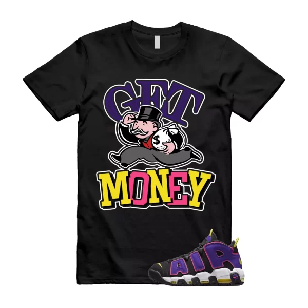 GM T Shirt to match Air More Uptempo Black Court Purple Hyper Pink Jezsport.com