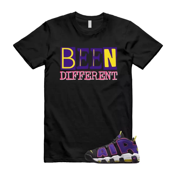 BEEN T Shirt to match Air More Uptempo Black Court Purple Hyper Pink Jezsport.com