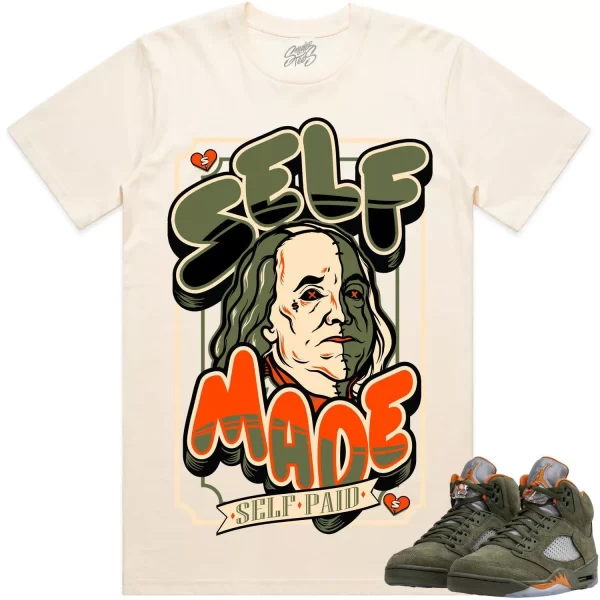 Jordan Retro 5 Olive 5s Shirt to Match - CELADON SELF MADE Jezsport.com