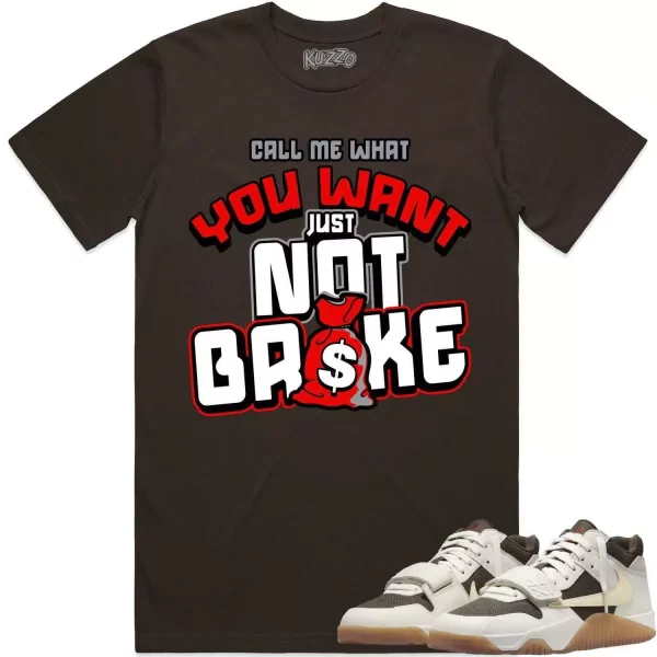 Travis Scott x Jordan Jumpman Jack Sail Shirt to Match - RED NOT BROKE Jezsport.com