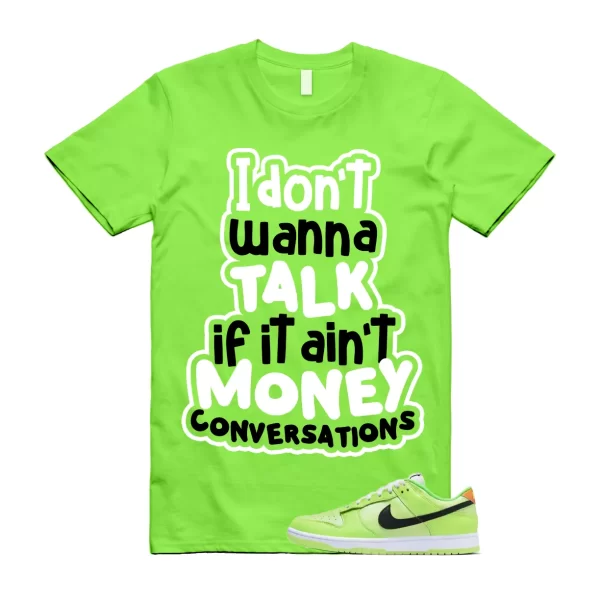 CONVO T Shirt to match Dunk Low SE Splash Volt Green Strike Total Orange Black Jezsport.com