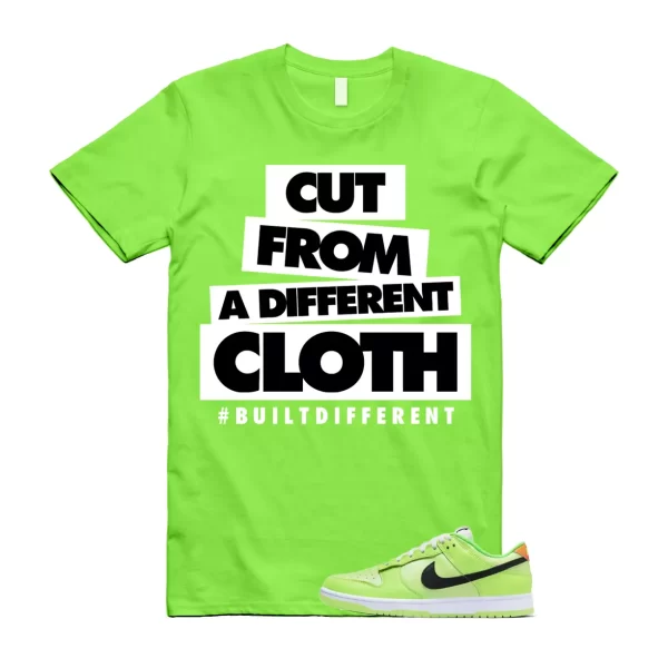 CLOTH T Shirt to match Dunk Low SE Splash Volt Green Strike Total Orange Black Jezsport.com