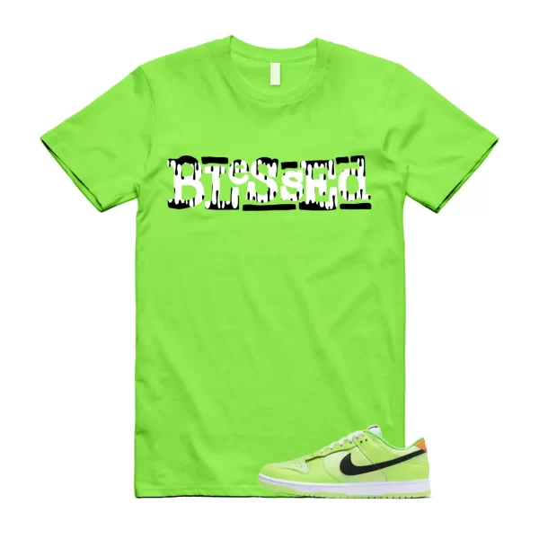 B2 T Shirt to match Dunk Low SE Splash Volt Green Strike Total Orange Black Jezsport.com