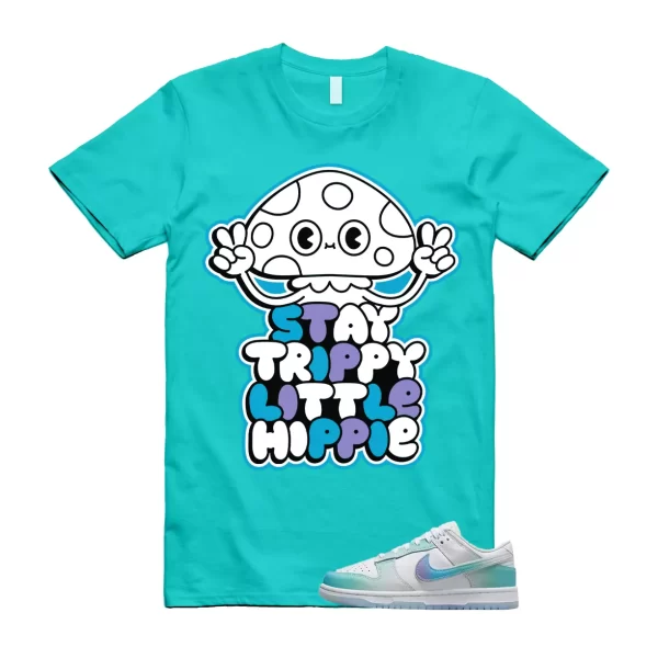 TRIPPY T Shirt to match Dunk Unlock Your Space Multicolor Ice Blue Phantom Menta Jezsport.com